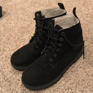 Black Suede Booties/Boots